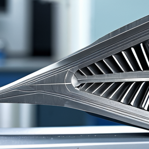 Superalloy Turbine Blade**

"Close-up of a gleaming turbine blade made of nickel-based superalloy, showcasing its intricate design and smooth surface. The blade is fully intact, no visible damage. The background is a blurred laboratory setting with scientific instruments.  Focus on the material science aspect.  Safe for work, appropriate content, fully clothed, professional, perfect anatomy, natural proportions, high quality."

**