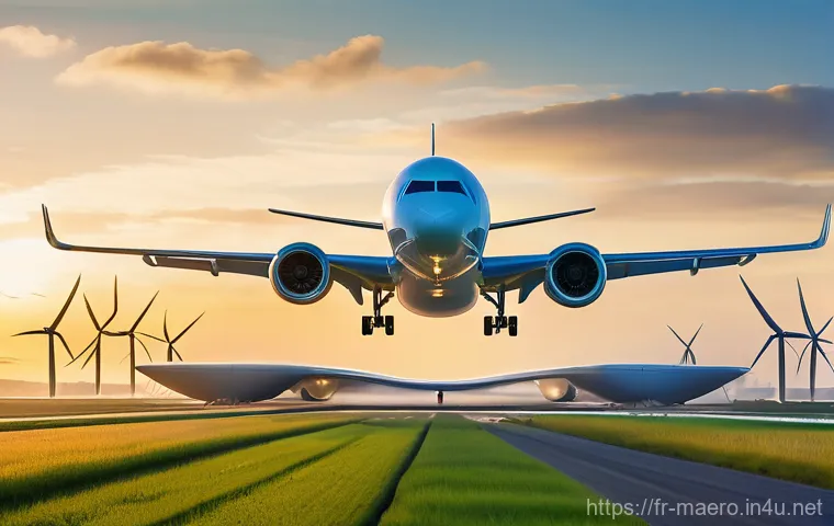 항공기 운용 및 관리 - Image Prompt 1: The Dawn of Sustainable Flight**