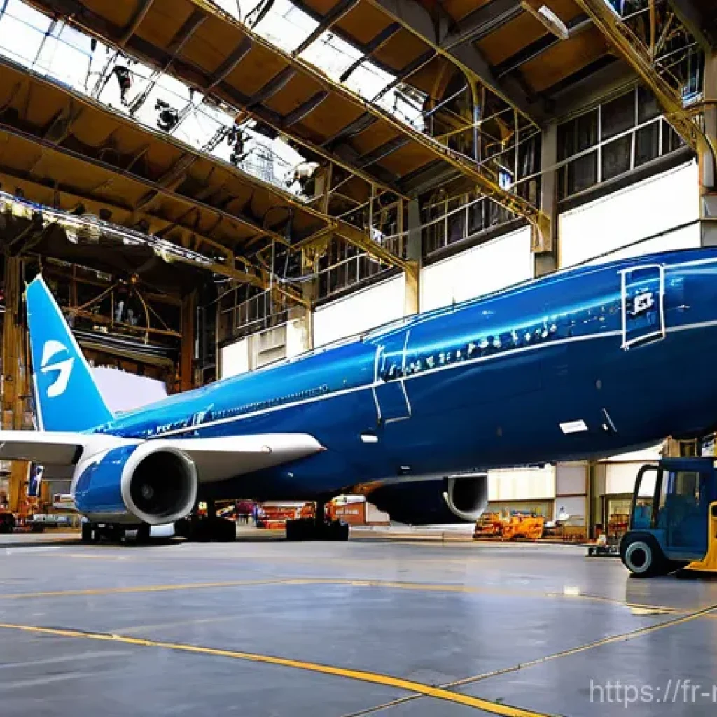 항공기 재활용 기술 - **Image Prompt: The Meticulous Disassembly of an Airliner**
    "A wide, cinematic shot of a massive...