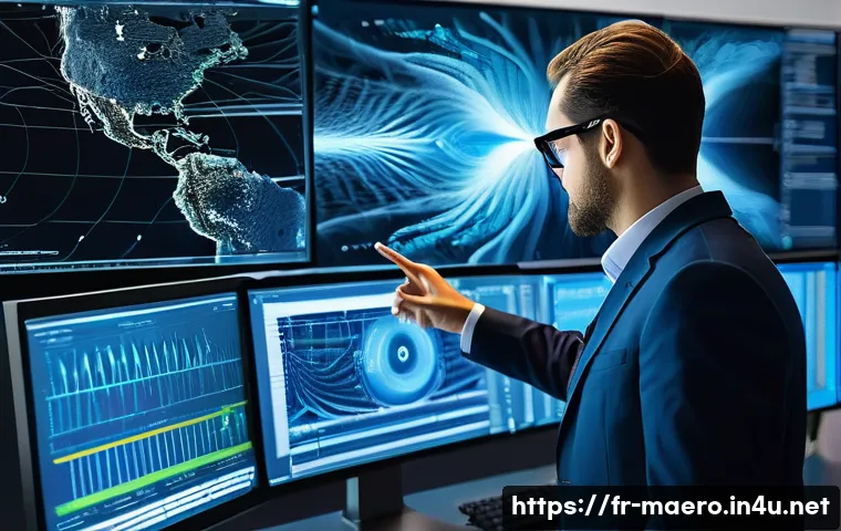 컴퓨터 유체역학  CFD - A highly detailed digital illustration of a modern aerospace engineer analyzing a 3D CFD (computatio...