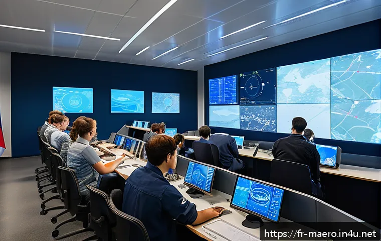 항공사 자격증 - A modern aeronautical training center classroom in France, filled with diverse students wearing casu...